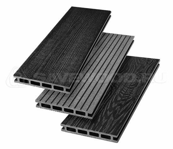 Террасная доска из ДПК SW Carpinus (R) — двухсторонняя черный купить в Учалах