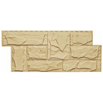 Фасадная панель T-Сайдинг- Гранит Леон ЭКО-1 Амбер