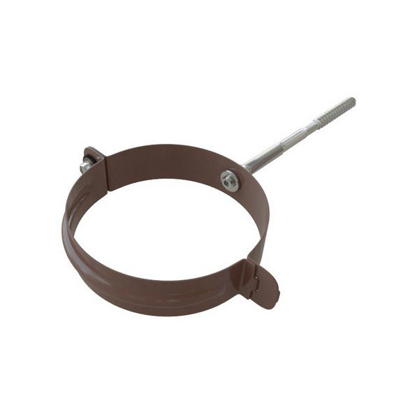 Водосток Альта-Профиль Метал – Хомут трубы металлический (коричневый) купить в Учалах