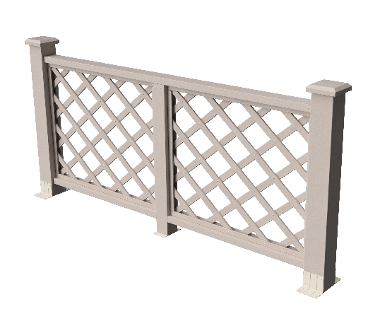 Ограждения декоративное ДПК GRINDERDECO Ламбет выбеленый дуб купить в Учалах