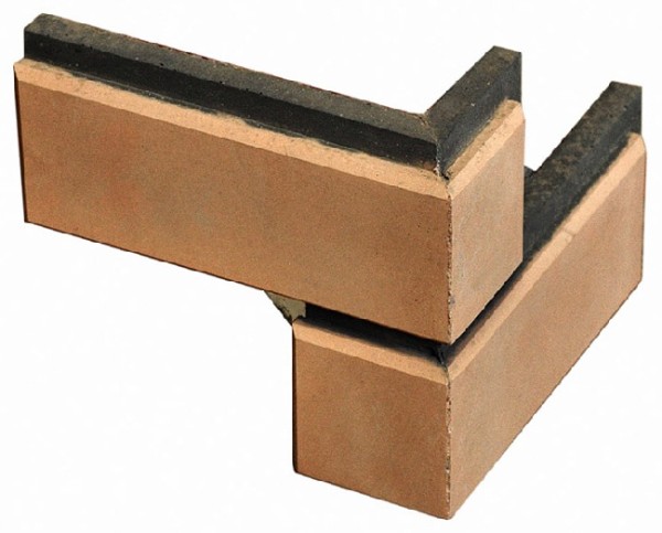 Угловой элемент Кирисс Фасад Гладкий кирпич с фаской купить в Учалах