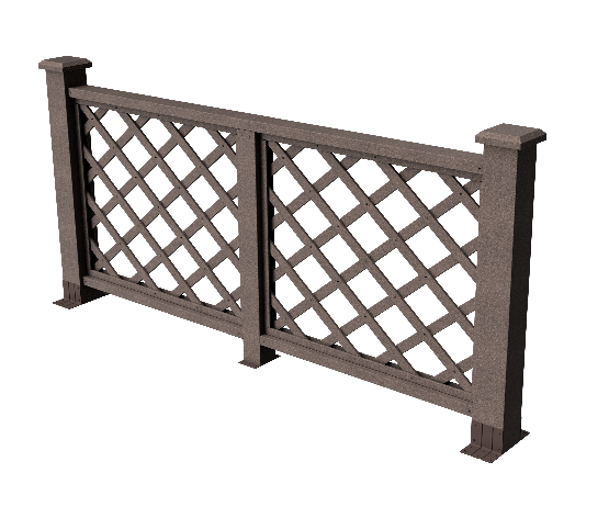 Ограждения декоративное ДПК GRINDERDECO Ламбет венге купить в Учалах