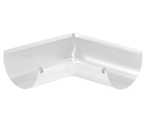 Водосток Aquasistem, система 125x90 - Угол желоба, внутренний 90° RR 20 Мраморно-белый купить в Учалах