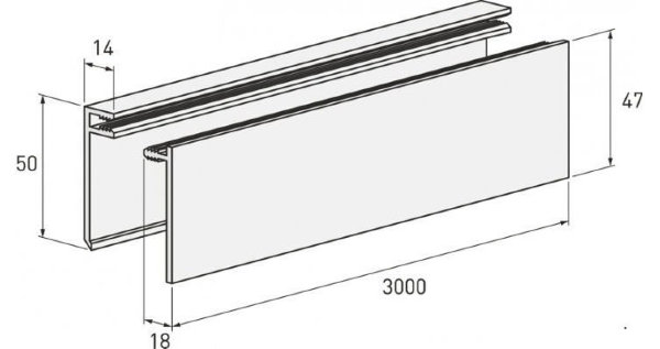 Планка финишная темная купить в Учалах