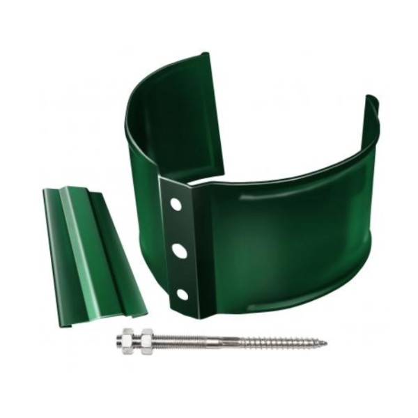 Водосток Grand Line 125x90 – Хомут трубы (на кирпич) RAL 6005 купить в Учалах