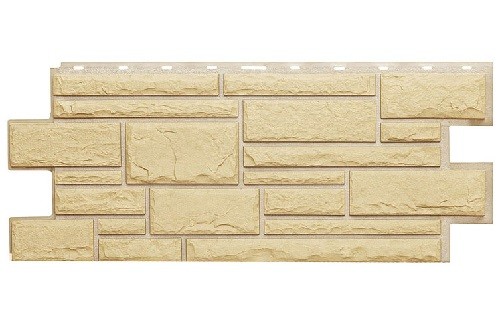 Фасадная панель Техоснастка, Камень Дикий, Желтый купить в Учалах