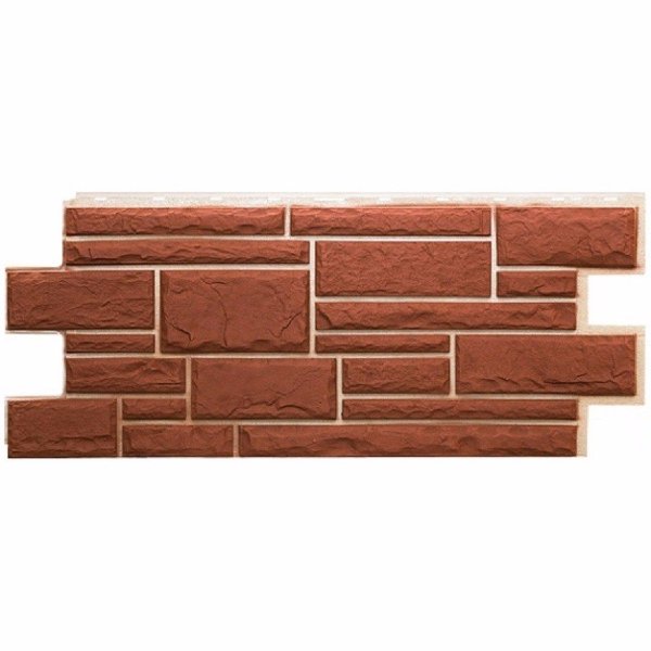 Фасадная панель Техоснастка, Камень Дикий, Коричневый купить в Учалах