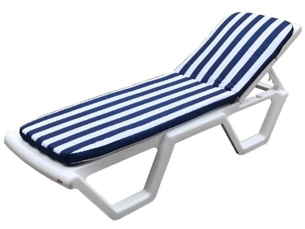 Матрас для шезлонга TWEET Синие белые полоски купить в Учалах
