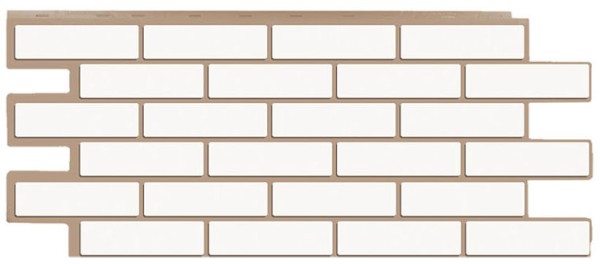 Фасадная панель T-Сайдинг - Кирпич Модерн Белый купить в Учалах