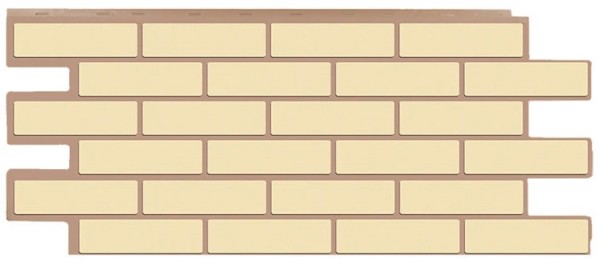 Фасадная панель T-Сайдинг - Кирпич Модерни Желтый купить в Учалах