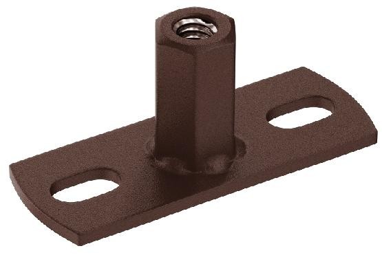 Водосток Aquasistem, Система 125x90 - Держатель для хомута под метиза RAL 8017 Коричневый matt купить в Учалах