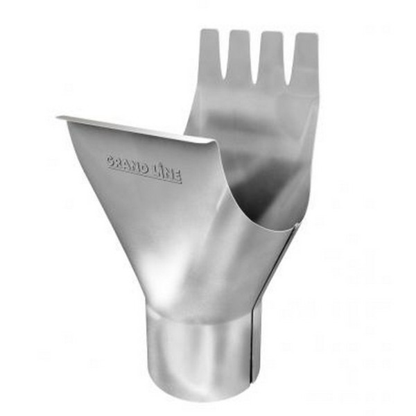 Водосток Grand Line 125x90 – Воронка желоба RAL 9003 купить в Учалах