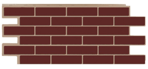 Фасадная панель T-Сайдинг - Кирпич Модерн Коричневый купить в Учалах