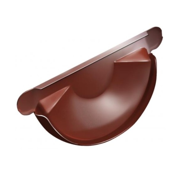 Водосток Grand Line 125x90 – Заглушка желоба RAL 8004 купить в Учалах