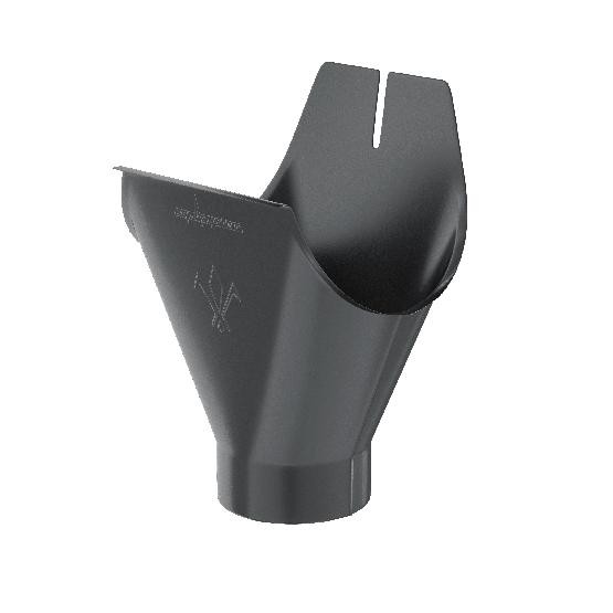 Водосток Aquasistem, система 150/100 - Воронка желоба RAL 7024 Тёмно-серы купить в Учалах