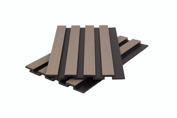 Стеновая панель брусковая двухцветная co-extrusion, snow mix купить в Учалах