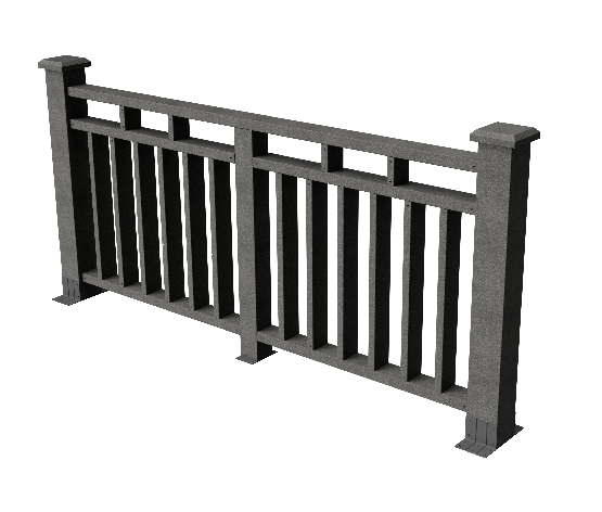 Ограждения декоративное ДПК GRINDERDECO Европа серый базальт купить в Учалах