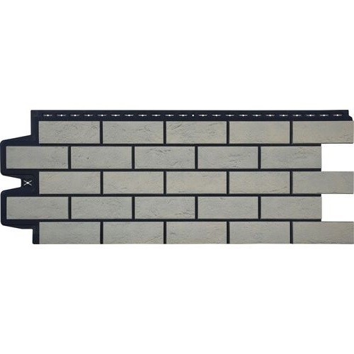 Фасадная панель Grand Line Состаренный кирпич Элит ваниль, ШОВ чёрный купить в Учалах