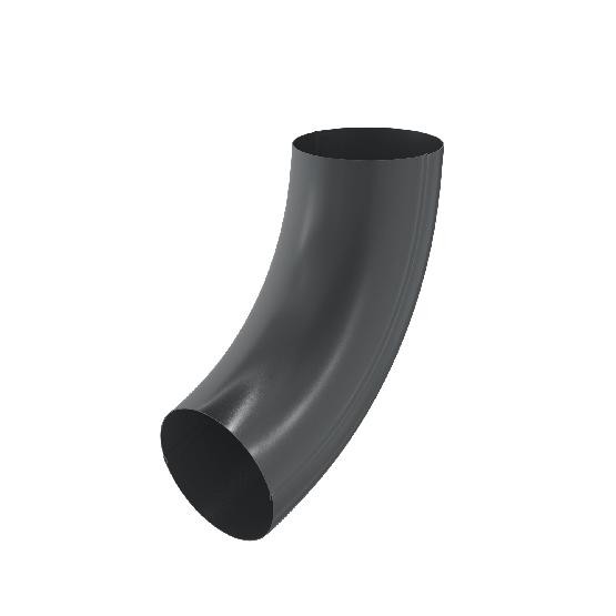Водосток Aquasistem, система 150/100 - Колено трубы RAL 7024 Тёмно-серый купить в Учалах