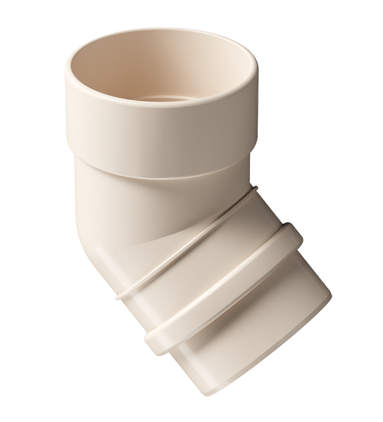 Колено 45˚ Docke Lux ПВХ Латте купить в Учалах
