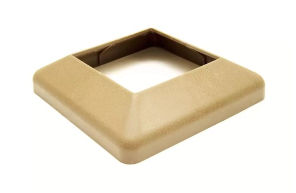 Крышка нижняя ПВХ для столба Deckart 100х100 Орех купить в Учалах