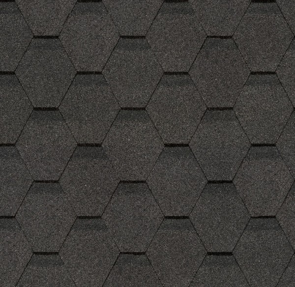 Гибкая черепица Docke, коллекция Шестигранник Серый купить в Учалах