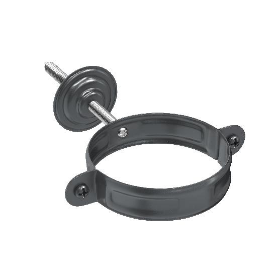 Водосток Aquasistem, система 150/100 - Комплект крепления трубы RAL 7024 Тёмно-серый купить в Учалах