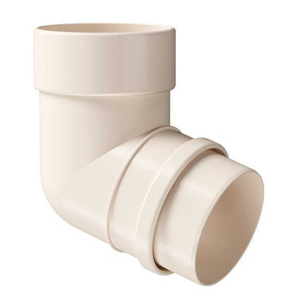 Колено 72˚ Docke Lux ПВХ Латте купить в Учалах