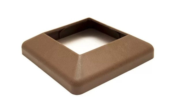 Крышка нижняя ПВХ для столба Deckart 100х100 Шоколад купить в Учалах