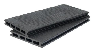 Террасная доска ДПК POLIVAN GROUP 3D+3D NEW пустотелая двухсторонняя DENPASAR Чёрный