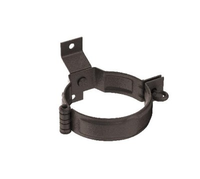 Водосток Aquasistem, Система 125x90 - Декоративный хомут трубы под дерево с комплектом крепления RR 32 Тёмно-коричневый matt