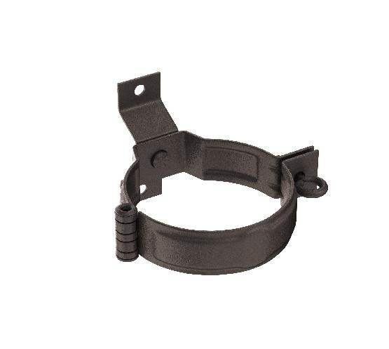 Водосток Aquasistem, Система 125x90 - Декоративный хомут трубы под дерево с комплектом крепления RR 32 Тёмно-коричневый matt купить в Учалах