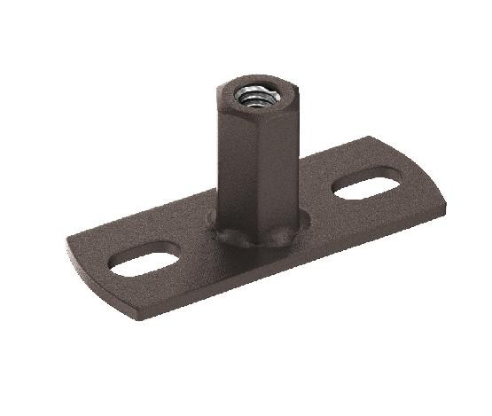 Водосток Aquasistem, Система 125x90 - Держатель для хомута под метиза RR 32 Тёмно-коричневый matt купить в Учалах