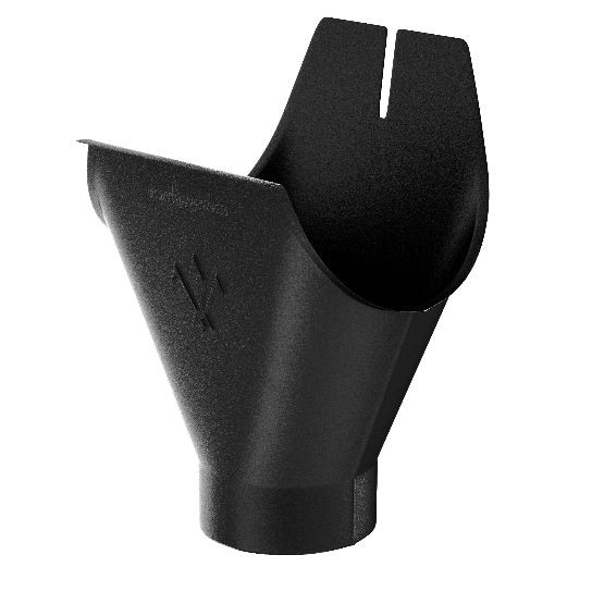 Водосток Aquasistem, система 125x90 - Воронка желоба RAL 9005 Чёрный купить в Учалах