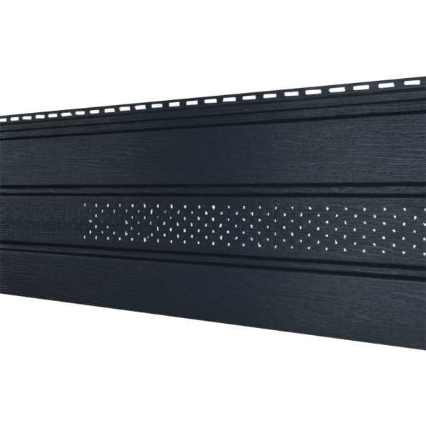 Софит Ю-Пласт Классический, перфорация по центру графит купить в Учалах