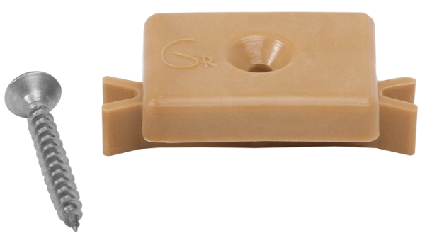 Пластиковая клипса с саморезом, Grinder шовный монтаж 5 mm бежевый купить в Учалах