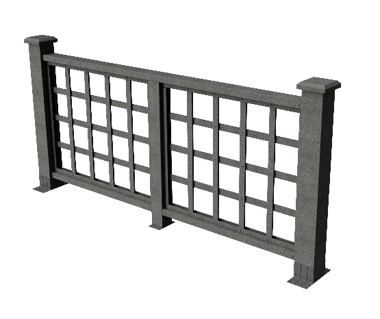 Ограждения декоративное ДПК GRINDERDECO Дувр серый базальт купить в Учалах