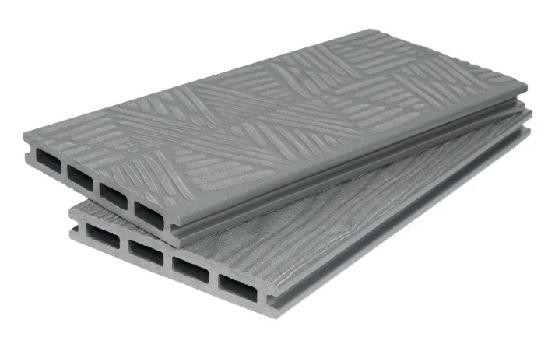 Террасная доска ДПК POLIVAN GROUP 3D+3D NEW пустотелая двухсторонняя DENPASAR Серый купить в Учалах