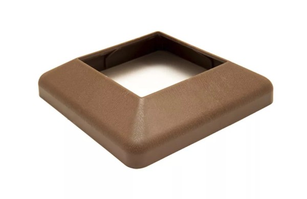 Крышка нижняя ПВХ для столба Deckart 125х125 Шоколад купить в Учалах