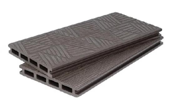 Террасная доска ДПК POLIVAN GROUP 3D+3D NEW пустотелая двухсторонняя DENPASAR Тёмно-коричневый купить в Учалах