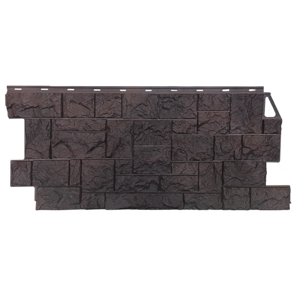 Фасадная панель FineBer, Камень Дикий, Коричневый купить в Учалах