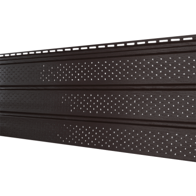 Софит Ю-Пласт Классический, с полной перфорацией коричневый