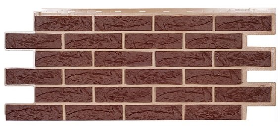 Фасадная панель Техоснастка, Лондон Брик, Коричневый купить в Учалах