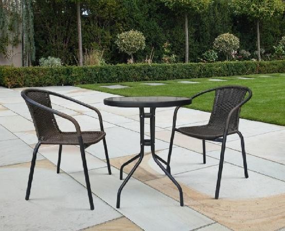 Комплект плетеной мебели AFINA из иск. ротанга Асоль-LR02 LRC-02/LRT-02-D60 Dark Brown купить в Учалах