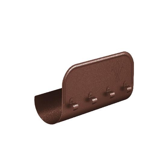 Водосток Aquasistem, Система 125x90 - Ограничитель перелива прямой RAL 8017 Коричневый matt купить в Учалах