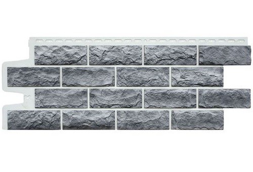 Фасадные панели Grand Line Колотый Камень Гранит, Шов белый купить в Учалах