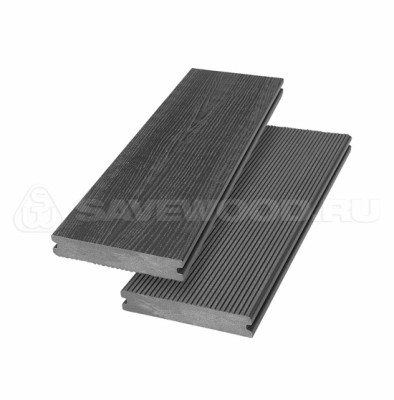 Террасная доска SW Abies (R) - радиальный распил Графит