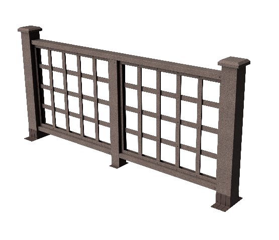 Ограждения декоративное ДПК GRINDERDECO Дувр венге купить в Учалах
