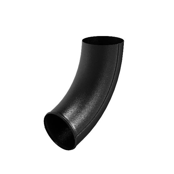 Водосток Aquasistem, система 125x90 - Отвод трубы RAL 9005 Чёрный купить в Учалах