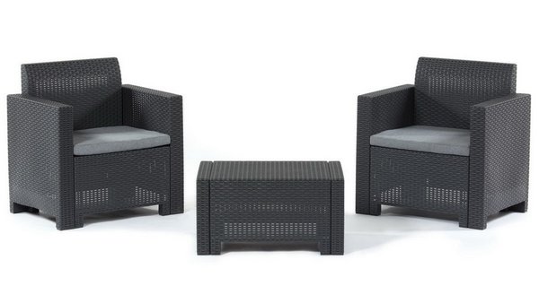 Комплект мебели Set Nebraska Terrace (2 кресла и кофейный столик) Венге купить в Учалах